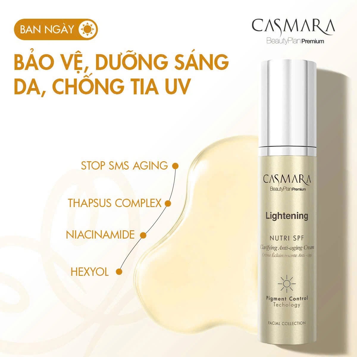 Kem dưỡng và chống nắng mờ nhám ban ngày LIGHTENING CLARIFYING ANTI- AGING CREAM SPF50 - 50ml