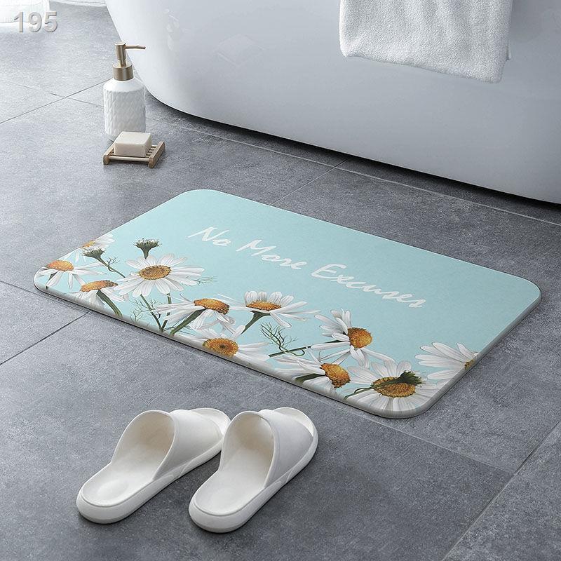 Net red ins nhỏisy tảo cát thảm thấm nước chống trượt phòng tắm bùn diatom nhà vệ sinh khô nhanh