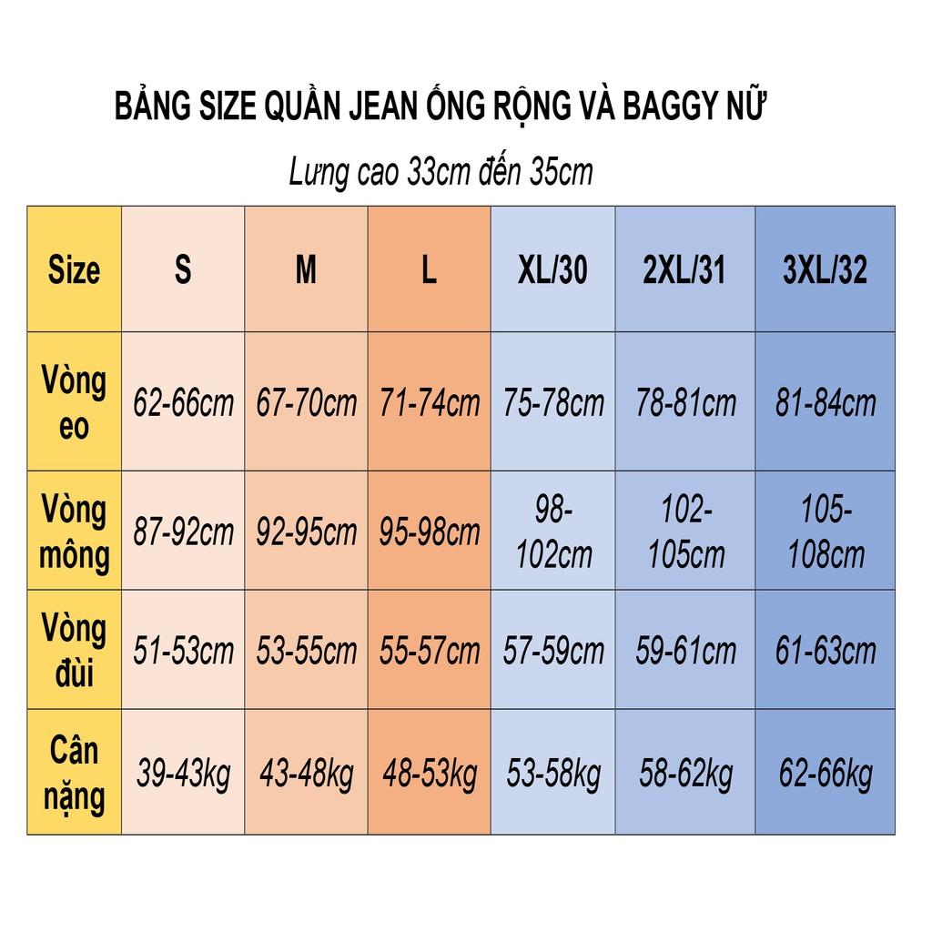 Quần jeans ống rộng Unisex OR123