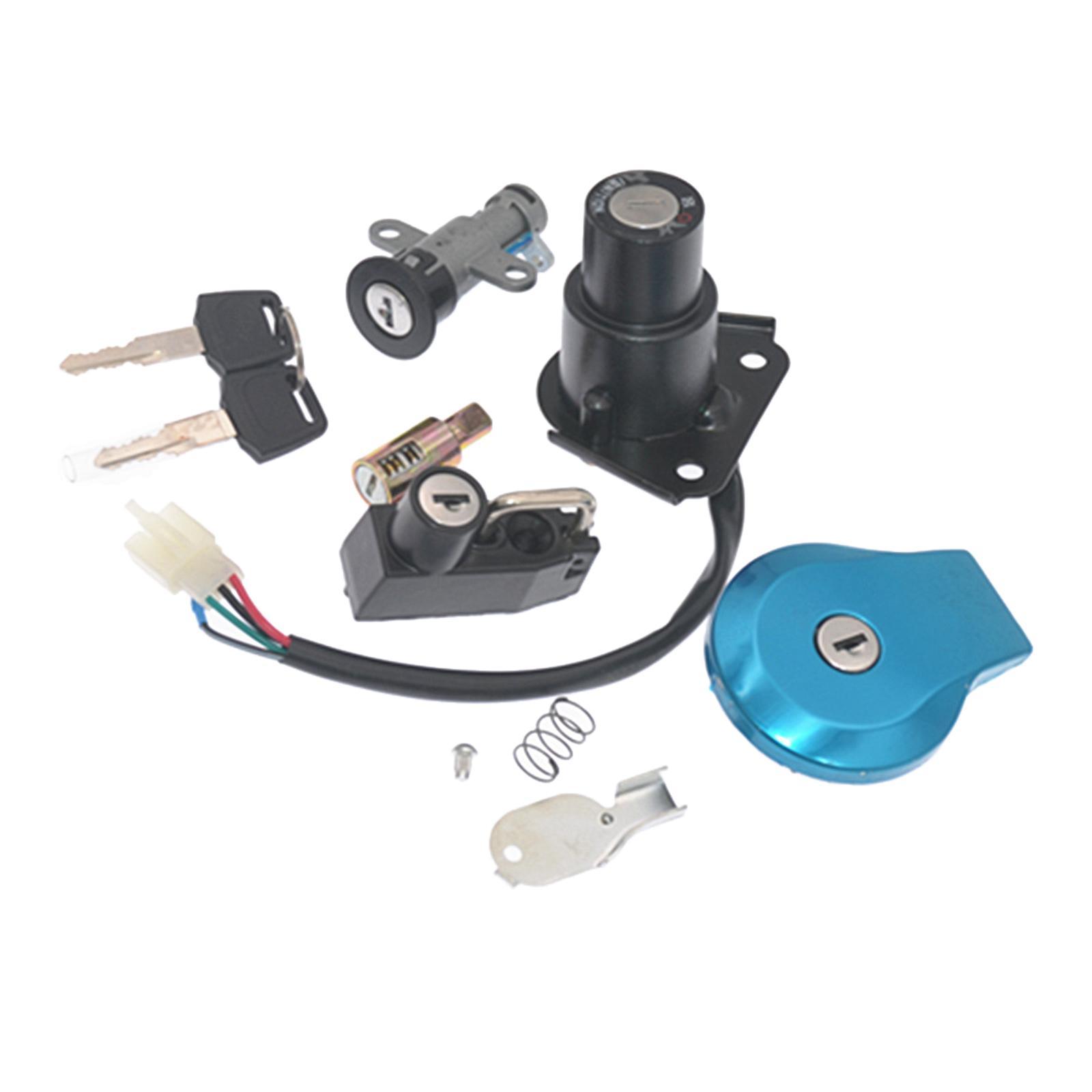 Ignition Switch Lock Fuel Gas Cap Cover Keys Set Durable Premium Car Accessories High Performance Replaces for Virago XV125 XV535 XV250