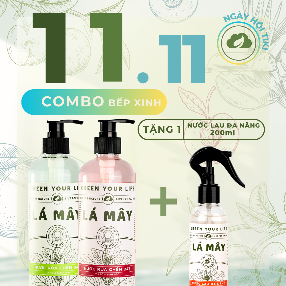 COMBO BẾP SẠCH LÁ MÂY