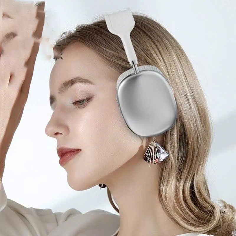 Tai nghe chụp tai Bluetooth không dây Bass siêu mạnh có micro có khe cắm thẻ TF khử tiếng ồn - Hàng chính hãng