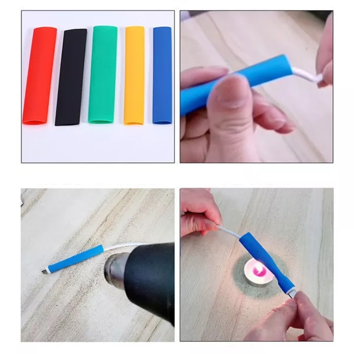 Hộp 328 ống gen co nhiệt 2:1 polyolefin bọc nối bảo vệ dây điện cách điện nhiều màu chịu nhiệt lên đến 125 độ C