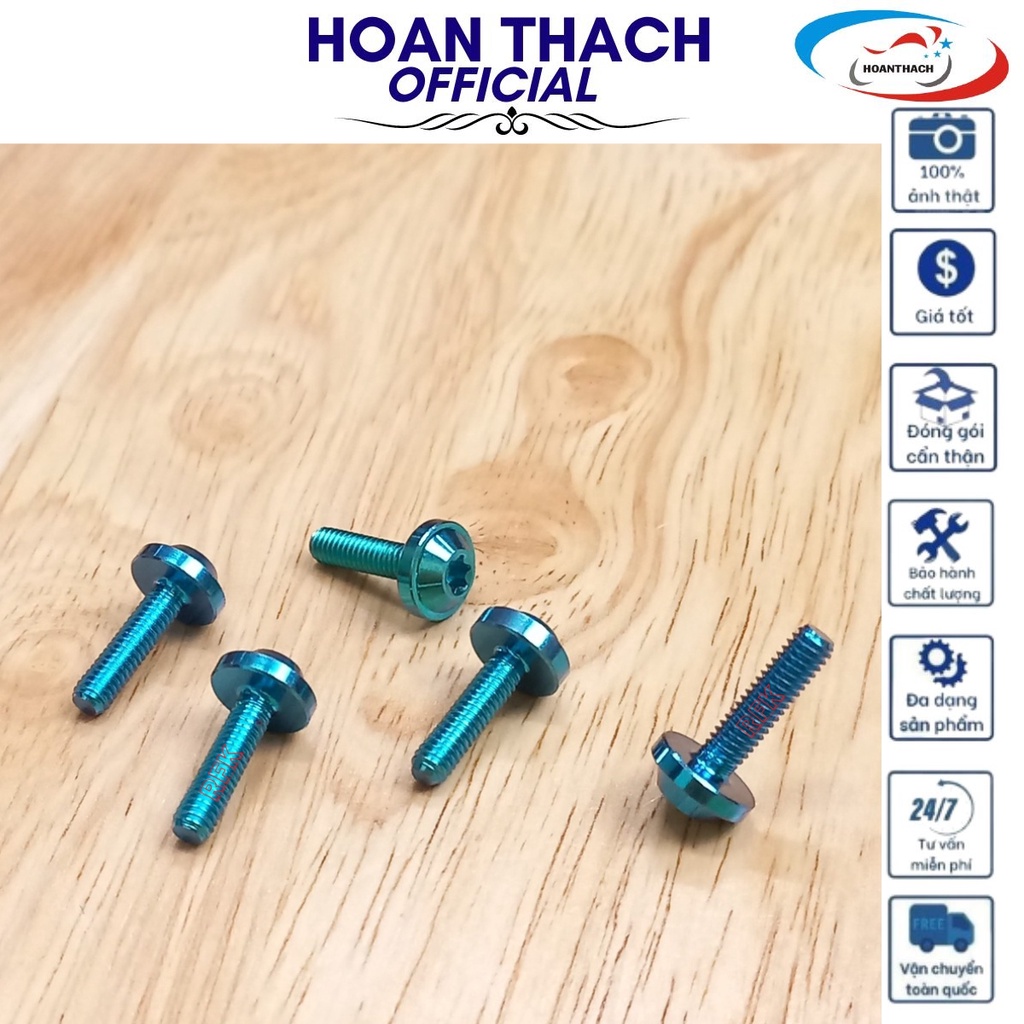 Ốc Gr5 Titan Dù 4L15 Lục Bảo Dùng cho nhiều dòng xe  SP010312(giá 1 con)