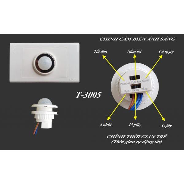 Công tắc cảm biến chuyển động hồng ngoại mini T-300X