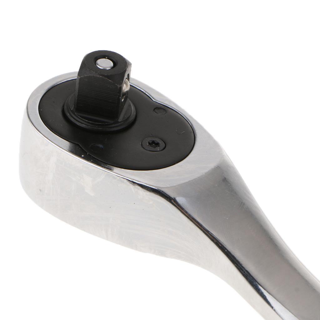 Mirror Steel Fast Ratchet Wrench Spanner Hand Repair Tool 10mm