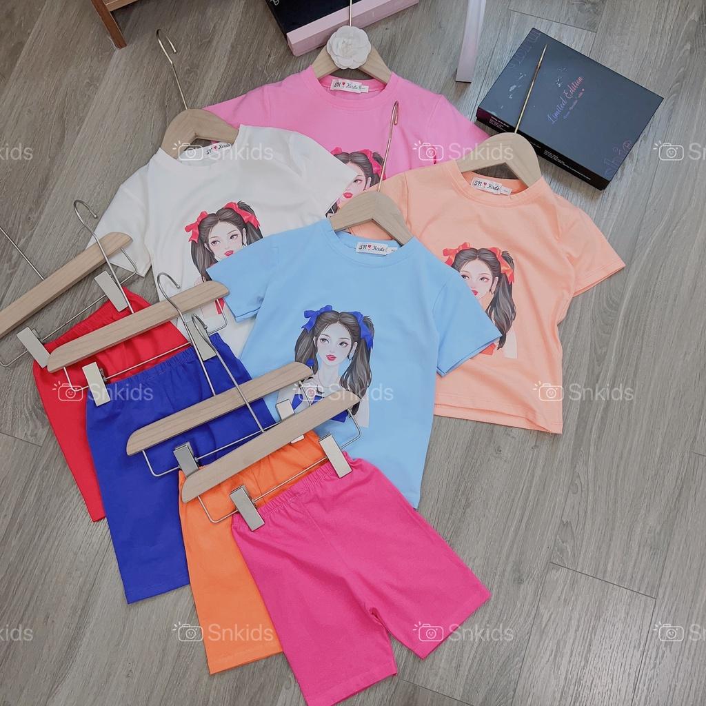 Bộ quần áo bé gái,- Sét áo cô gái kèm quần legging ngố