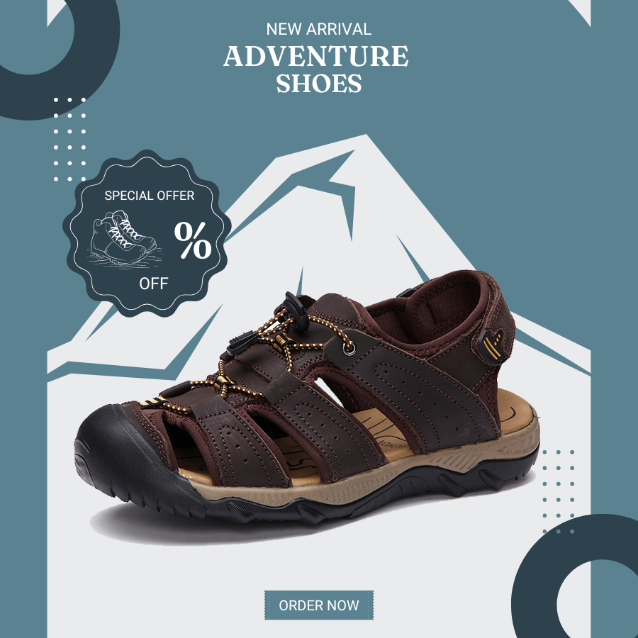 HOT GIÀY SANDAL DA BÒ SIÊU BỀN THIẾT KẾ MỚI NHẤT VỪA RA AB09