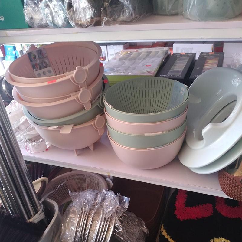 Bộ Chậu Rổ Đa Năng Rửa Rau, Đựng Hoa Quả, Thực Phẩm Yoko Chuẩn Nhật Bản Zise 23 - 30 - 35cm.