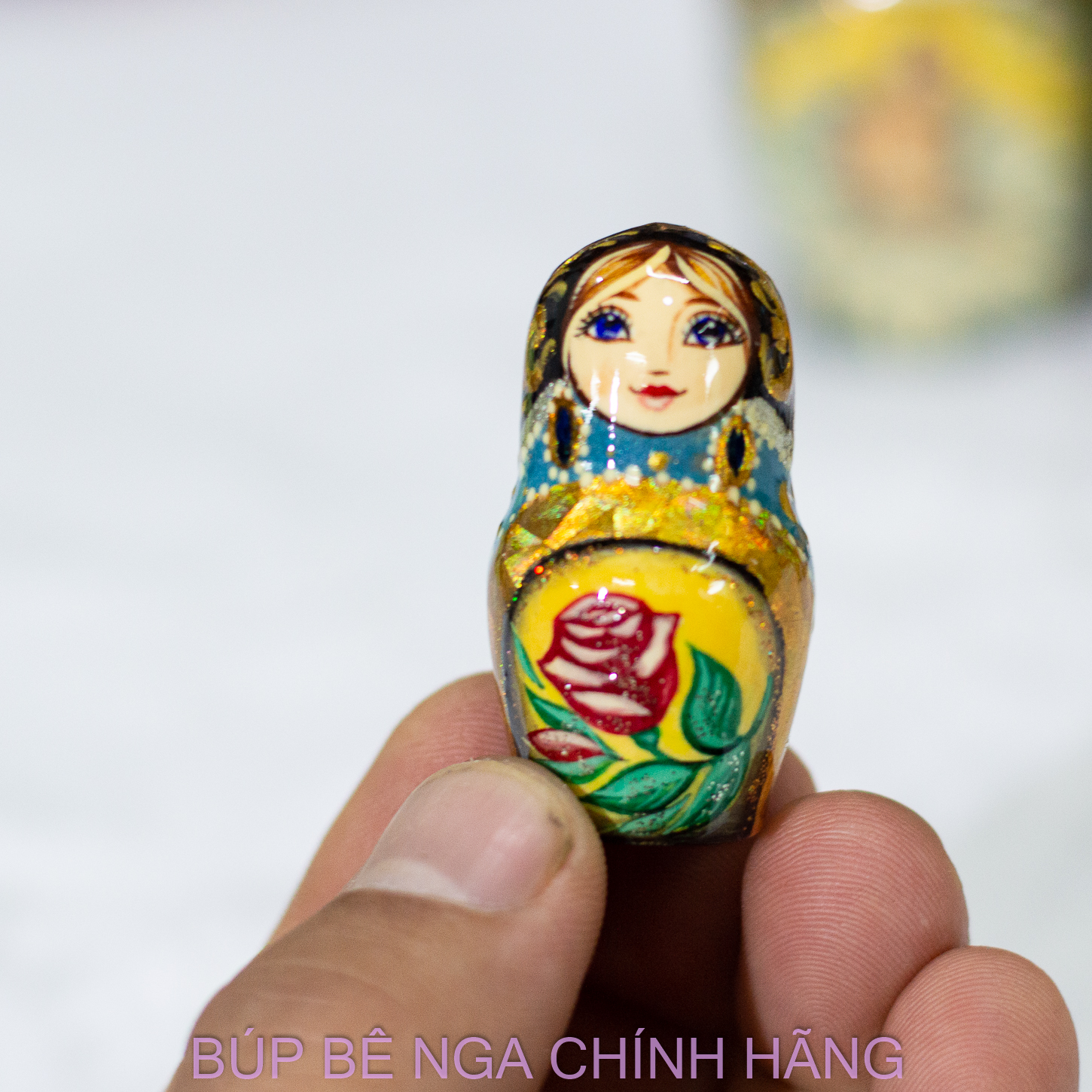 BỘ BÚP BÊ NGA MATRYOSHKA CAO CẤP 5 LỚP 18CM HOA VĂN "VỞ BALE HỒ THIÊN NGA" RẤT ĐẸP VÀ SANG TRỌNG