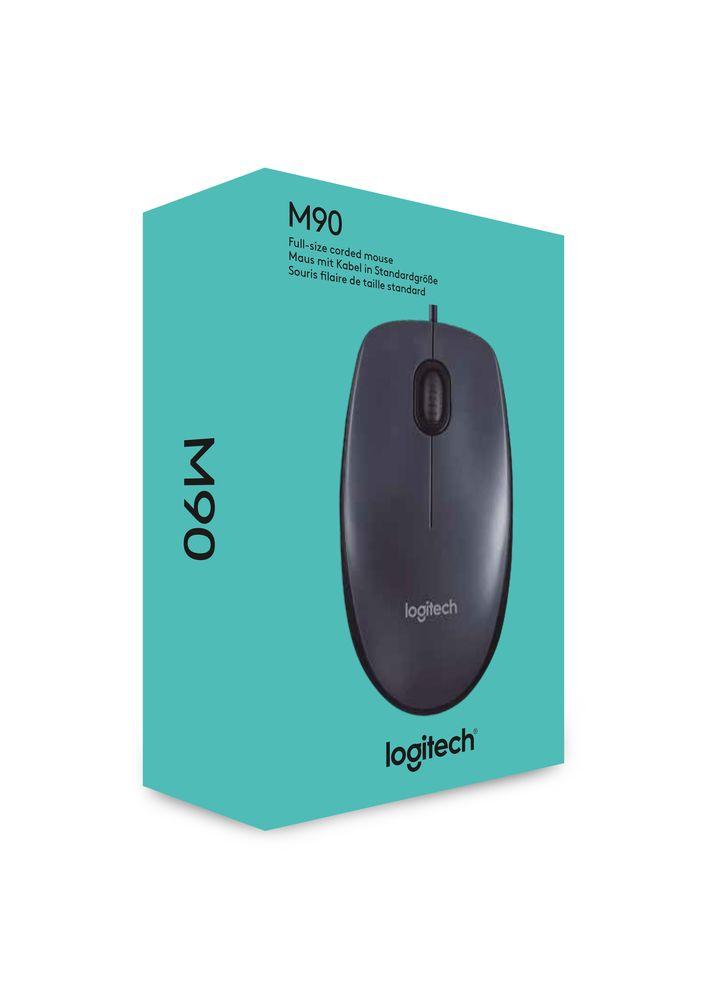 Chuột Quang Có Dây Logitech M90 - Đen