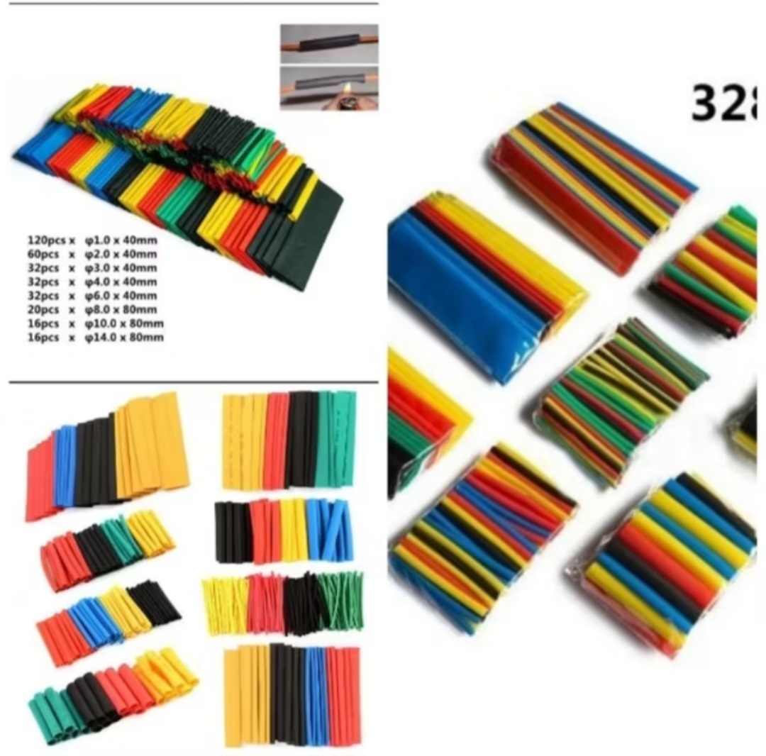 BỘ 328 CÁI ỐNG GEN CO NHIỆT CÁCH ĐIỆN ĐỦ LOẠI KÍCH CỠ THUẬN TIỆN CHO MỌI NHÀ