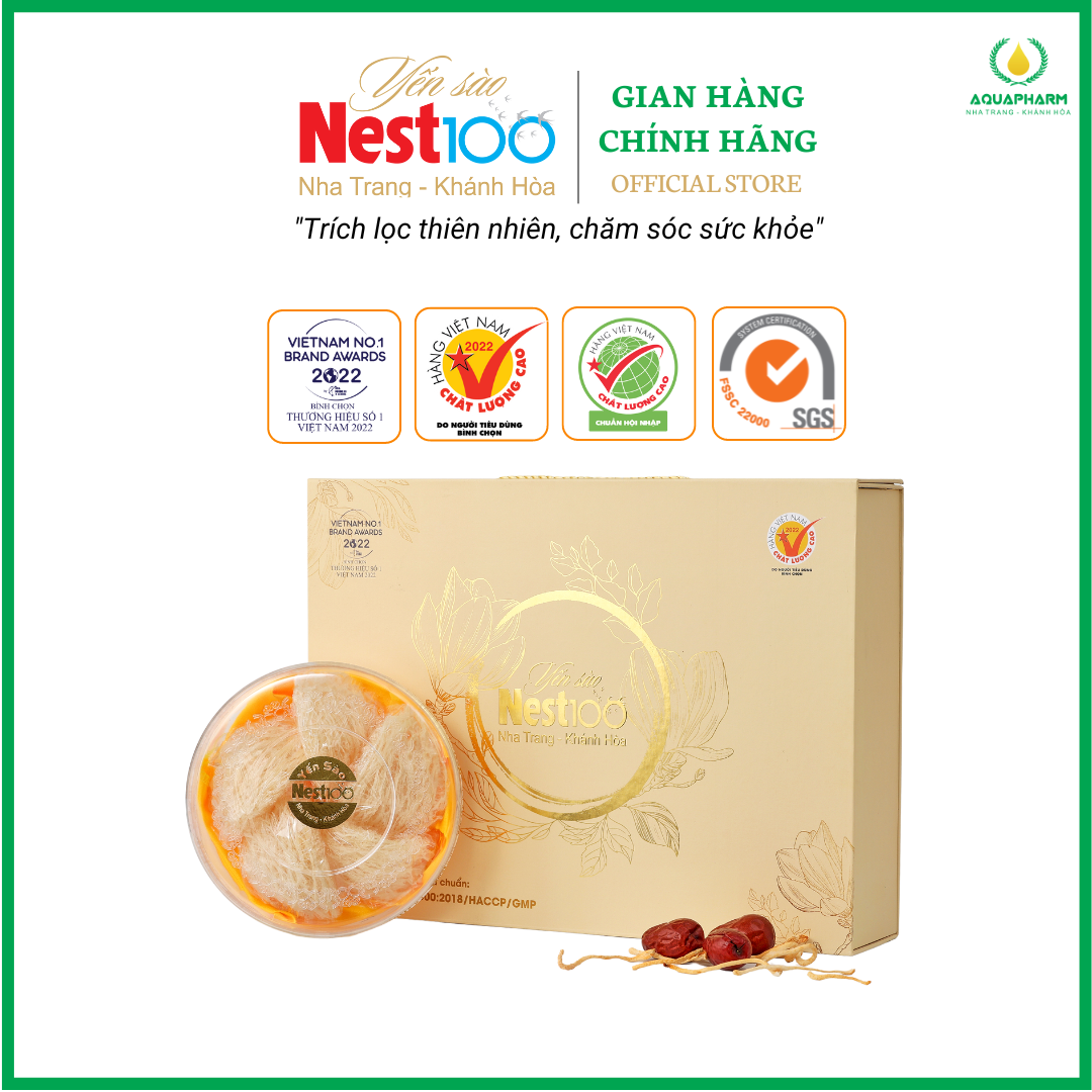 Yến sào tinh chế Nest100 - Hộp 50g - Cam kết 100% yến thật nguyên chất Khánh Hòa