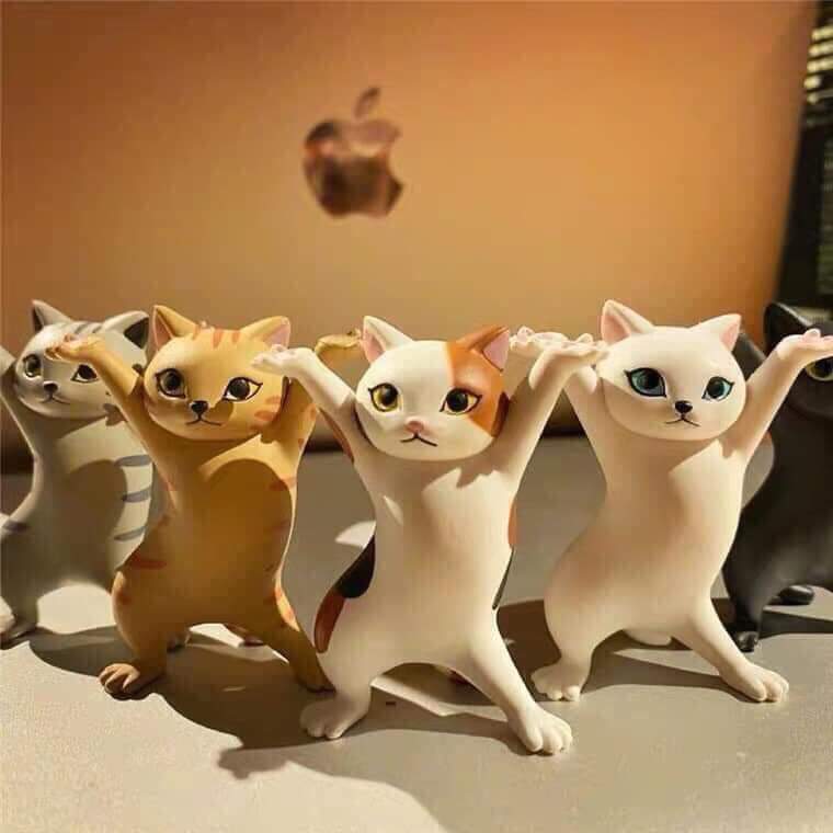 Mô hình trang trí 5 mèo khiêng hòm vui nhộn (không kèm hòm)