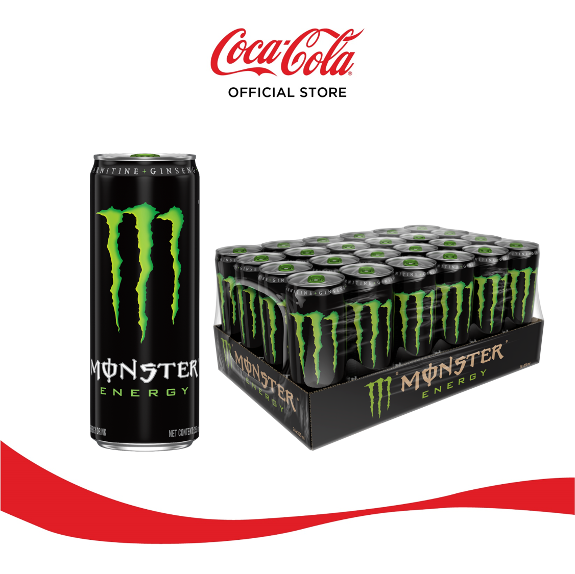 Lốc 24 Lon Nước Tăng Lực Monster Energy (355ml x 24)