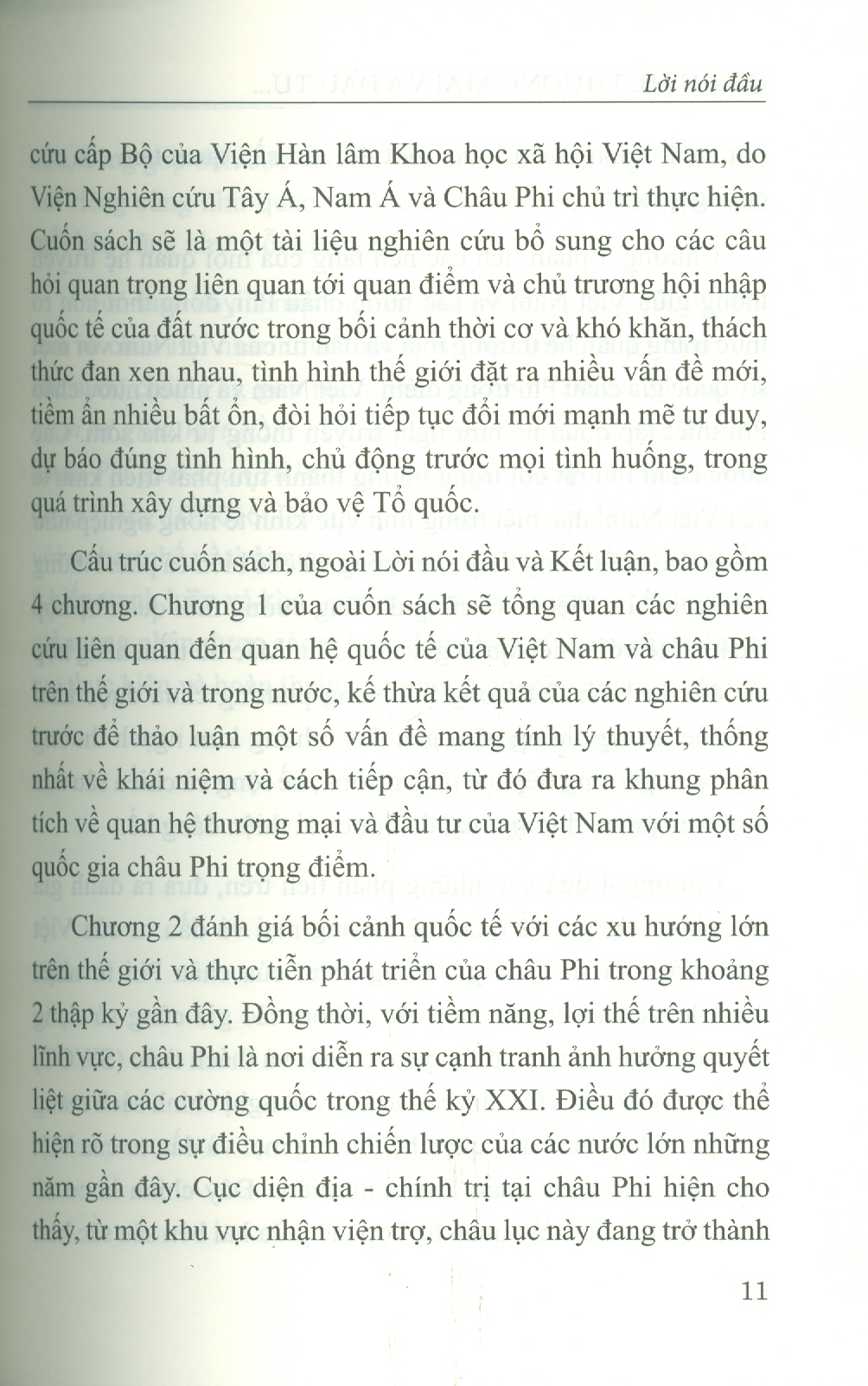 Quan Hệ Thương Mại Và Đầu Tư Của Việt Nam Với Một Số Quốc Gia Châu Phi Trọng Điểm: Bối Cảnh Mới, Định Hướng Mới (Sách Chuyên Khảo)