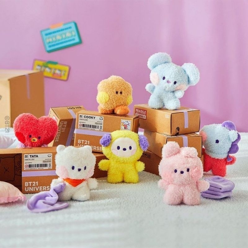 Móc khóa BTS BT21 nhồi bông phiên bản mini