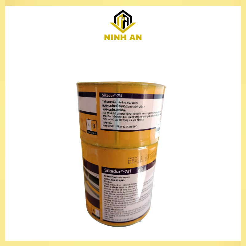 Sikadur 731 - 1 bộ hai thành phần A&B 1kg - Keo cấy thép - Hóa chất neo cấy thép