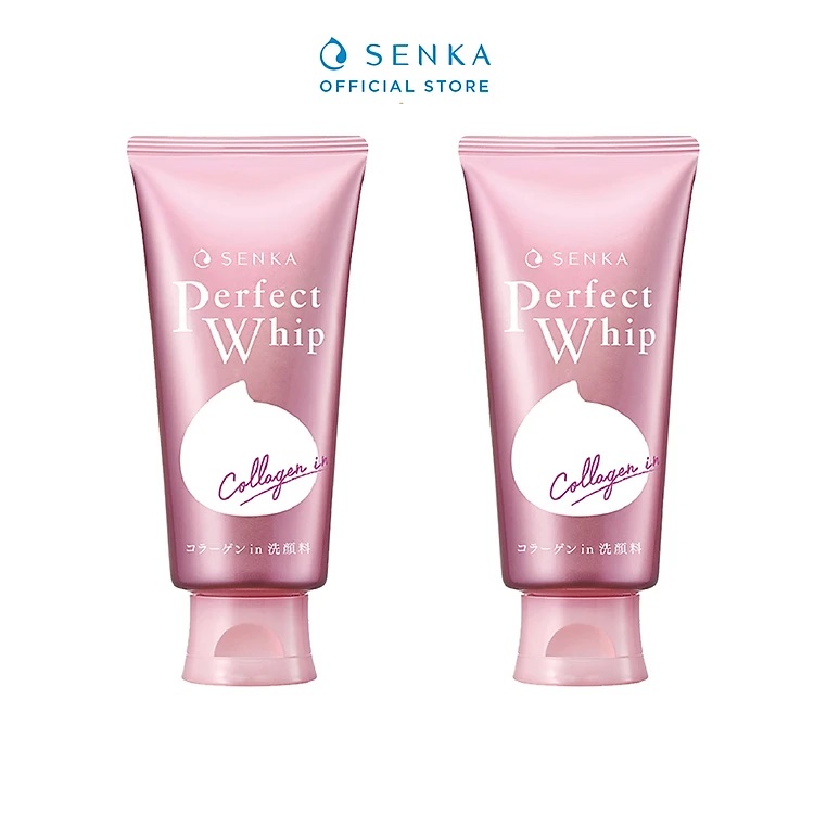 Combo 2 Sữa Rửa Mặt Ẩm Mịn Và Săn Chắc Da Senka Perfect Whip Collagen In 120g x 2