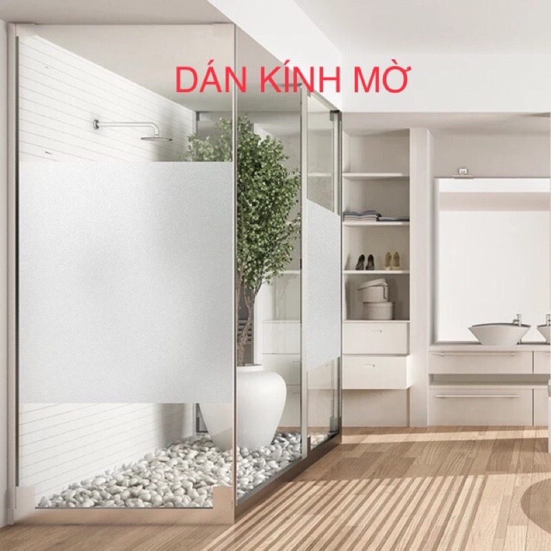 Decal dán kính cửa mờ keo sẵn khổ 60cm (1m)