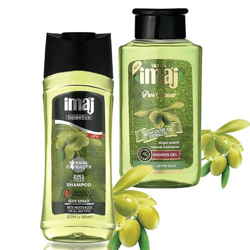 Combo dầu gội 2 in 1 và sữa tắm thảo dược imaj - Olive - Hàng chính hãng