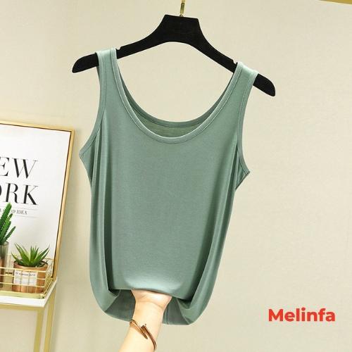 Áo hai dây ba lỗ nữ ngắn tay chất vải Modal mềm mại tự nhiên mát lạnh mặc mùa hè mã VAA0290