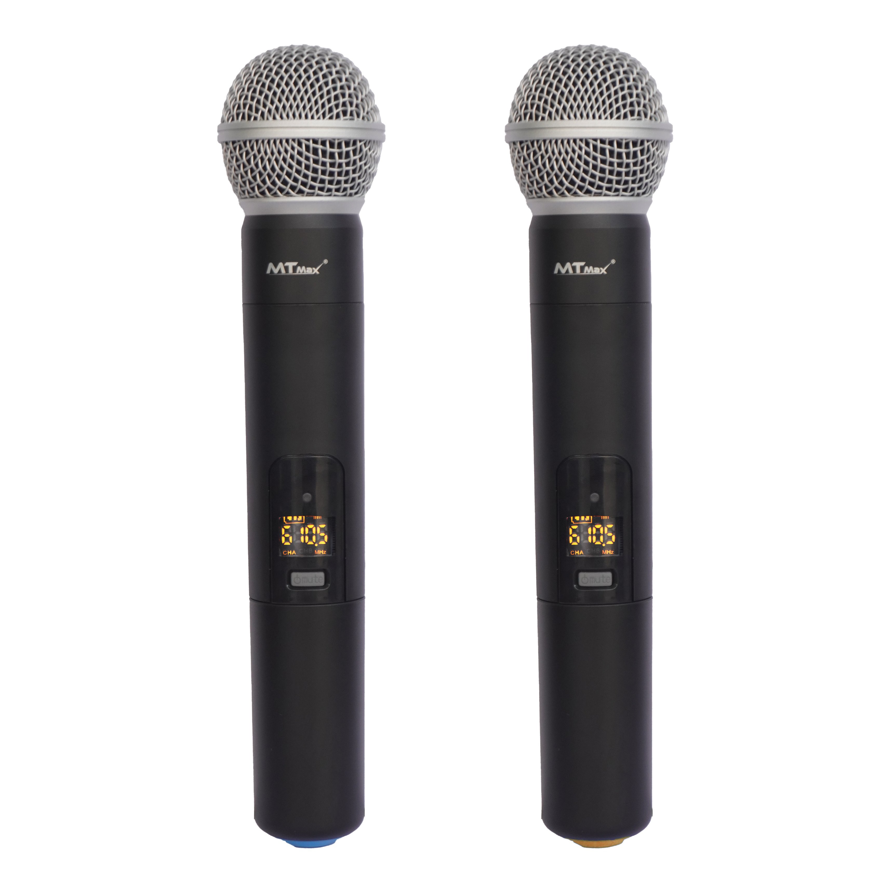 2 Micro không dây karaoke MTMAX AK-87 bắt sóng nhạy hát cực nhẹ hàng chính hãng micro hút không hú rít hàng cao cấp