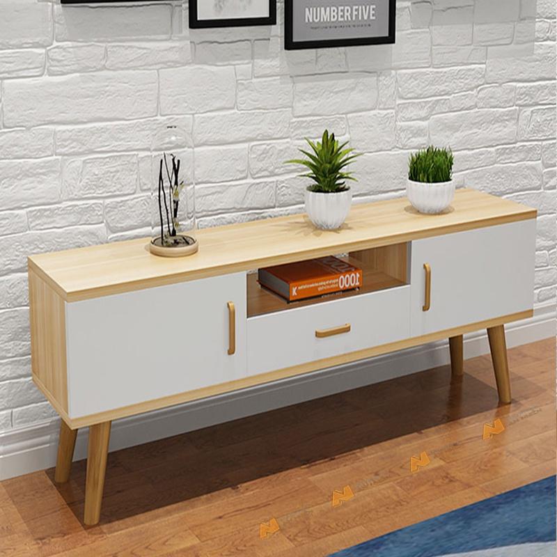 Made in VN Kệ tivi bằng gỗ công nghiệp Mộc Phát hiện đại gỗ mdf 17mm công ty Mộc Phát độ bền trên 30 năm AN051