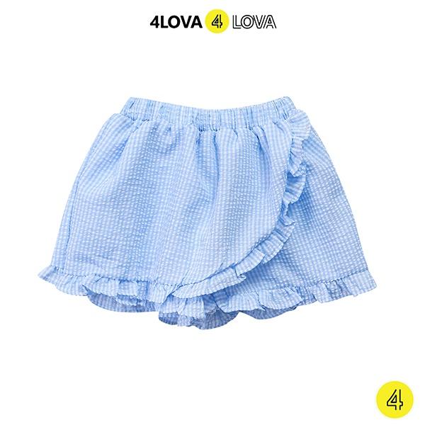 Chân váy bé gái 4LOVA chất thô cotton mềm mát hoạt tiết hoa nhí đáng yêu hàng chính hãng