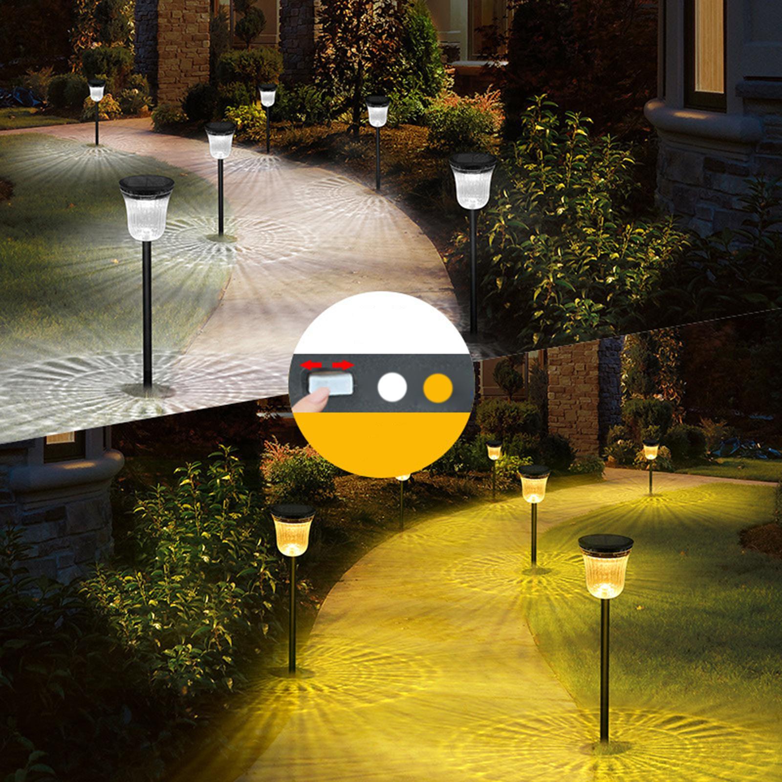 1pc Solar Landscaping Spotlight Waterproof Wall Lights Yard Path Patio