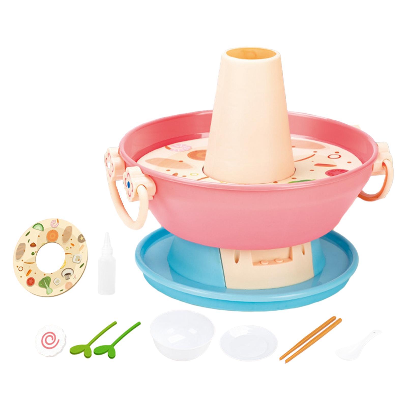 Kitchen Playset Toy Hot Pot for Kids, Pretend Play