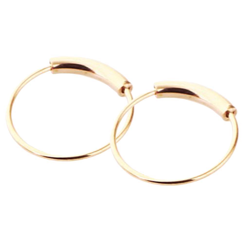 2-7pack 2pcs Nose Ring Nose Hoop Tragus Helix Ear Piercing Steel Ring 6mm Rose