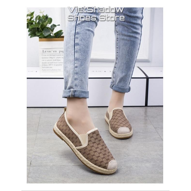 Slip on nữ - Giày lười vải nữ giá rẻ - Chất liệu vải đế cao su nhân tạo đúc trực tiếp, êm mềm - Mã SP 550/551