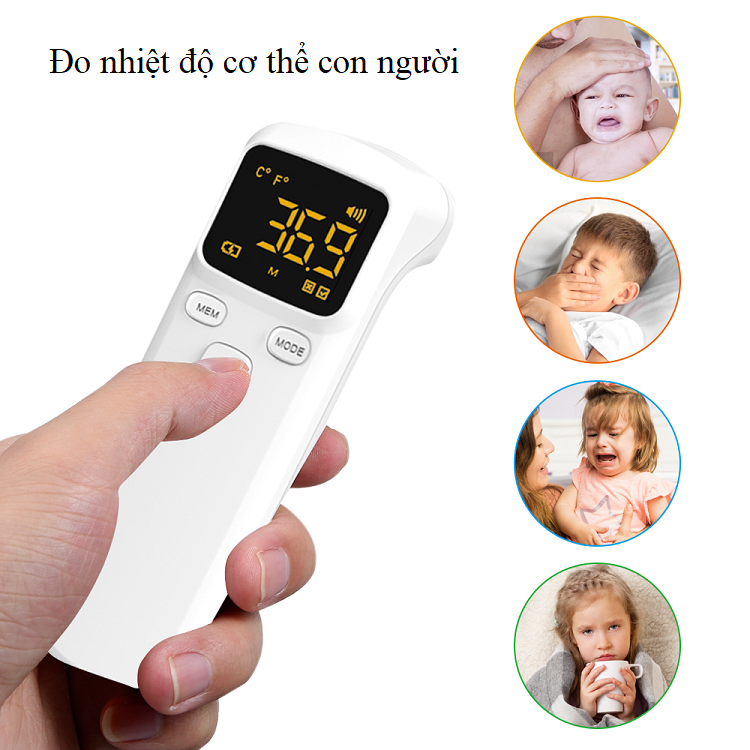 Nhiệt kế đo lường nhiệt độ cơ thể kết quả nhanh, chính xác MJK7