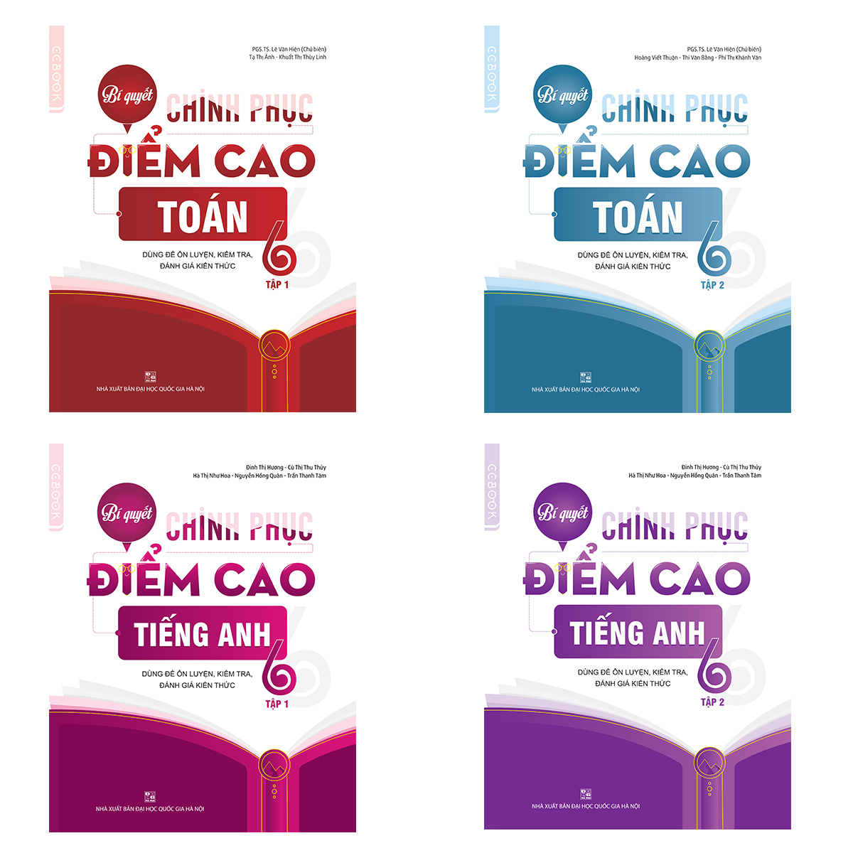 Combo Bí quyết chinh phục điểm cao Toán - Tiếng Anh Lớp 6