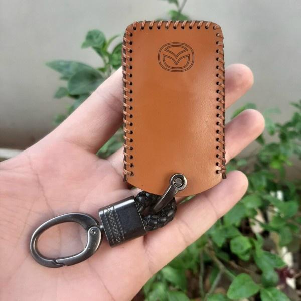 Bao Da Chìa Khóa Mazda 3 .2020 -2023, Da Bò Nhập Khẩu ITALIA, Khắc Tên + Số ĐT Chủ Xe, Bảo hành 2 năm