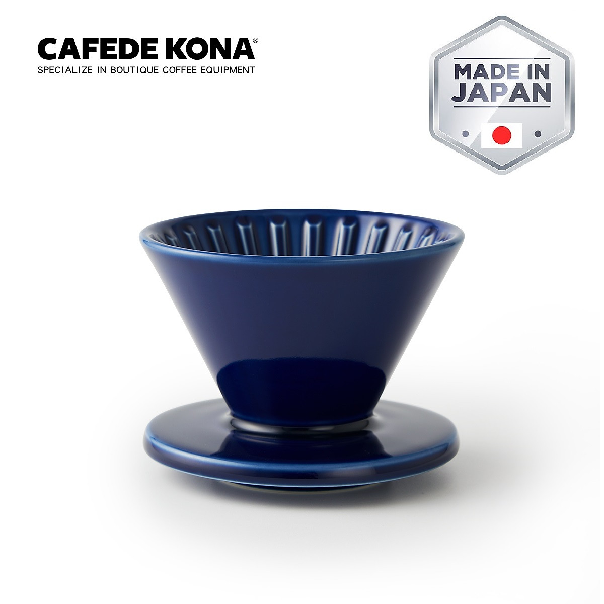 Phễu Pour over V60 01 sứ Hasami Nhật Bản CAFE DE KONA