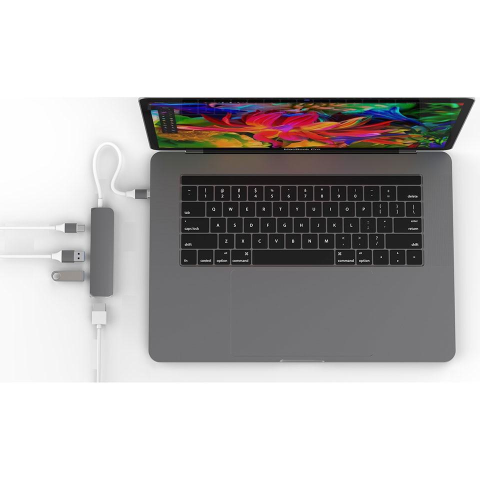 Cổng Chuyển HyperDrive 4-in-1 HDMI 4K, USB-C Hub cho Macbook &amp; Devices - GN22B -  Hàng Chính Hãng