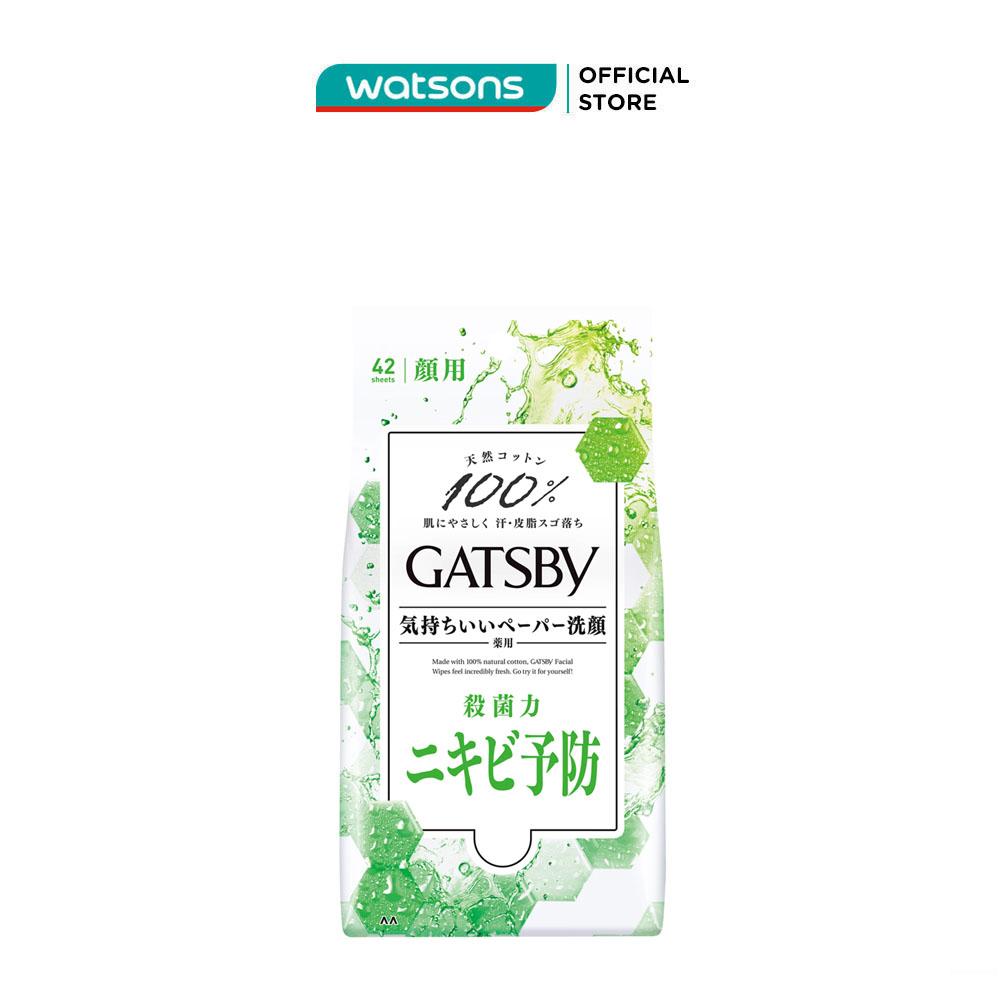 Khăn Ướt Lau Mặt Gatsby Sạch Da Ngăn Ngừa Mụn Acnes Care Type R 42 Tờ