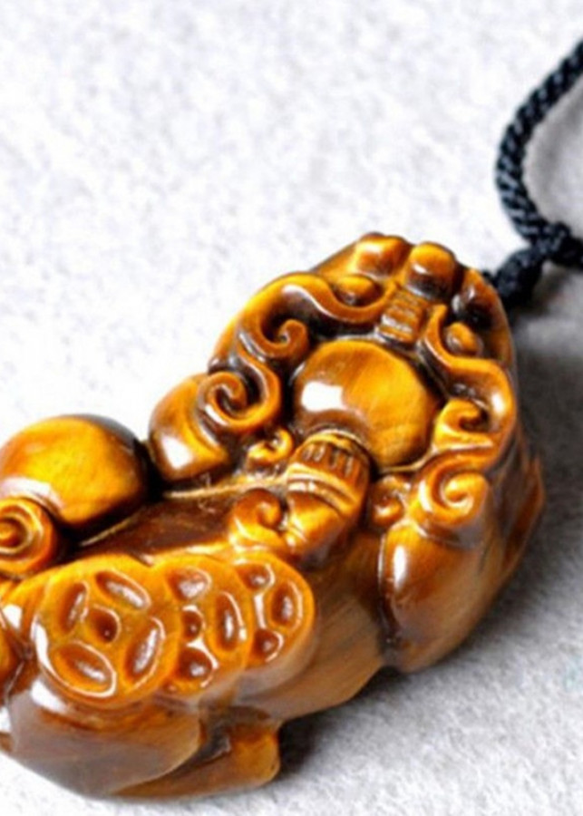 Vòng Cổ Tỳ Hưu Opal Mắt Hổ Tự Nhiên