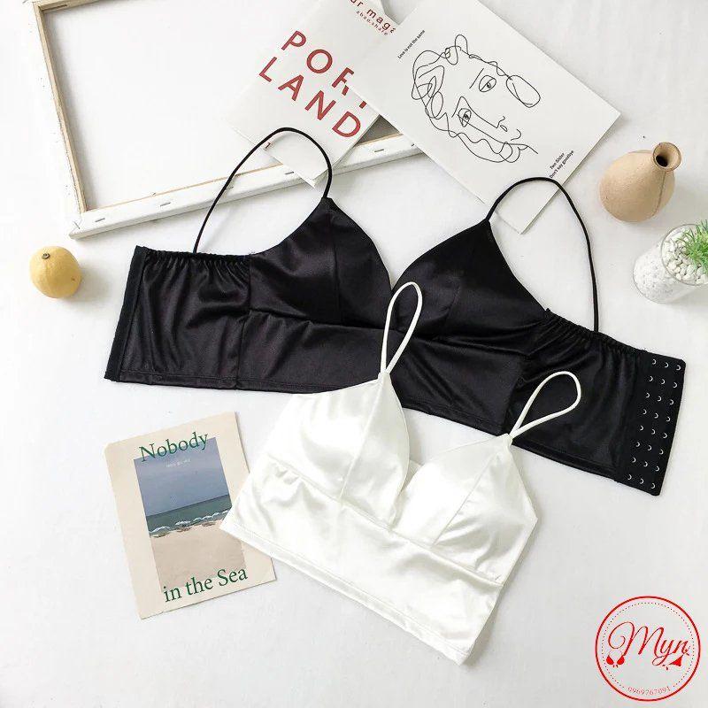 Áo Bra Phi Lụa 2 Dây Cao Cấp Sang Chảnh B264 MYN_UNDERWEAR