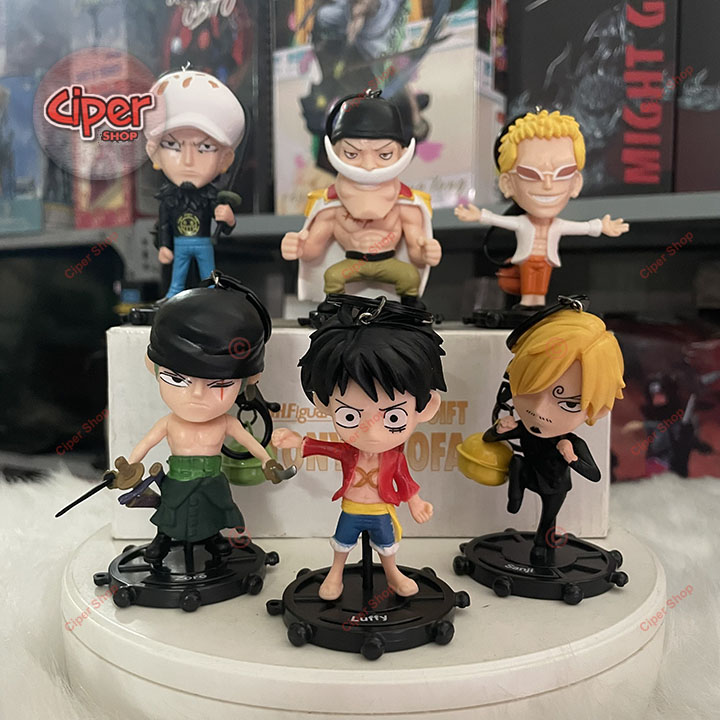 Bộ 6 móc khóa One Piece - Set of 6 One Piece Keychain