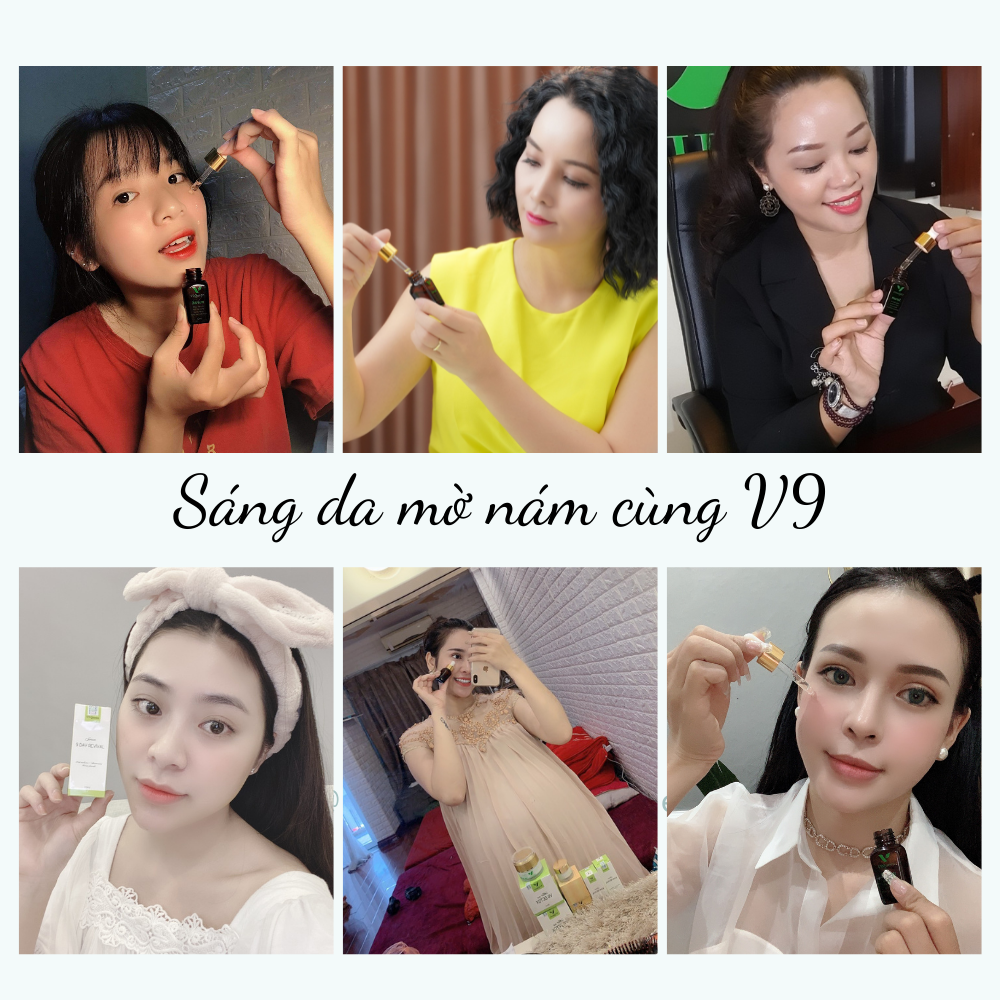 Hình ảnh Serum Trắng Da Mờ Nám Tàn Nhang V9Queen