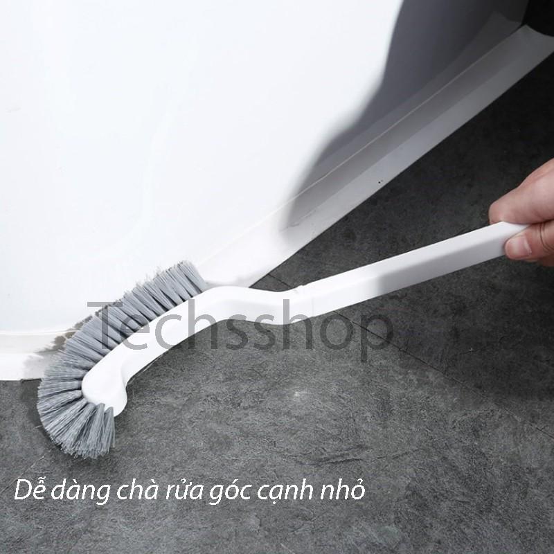 Cọ Chà Rửa Bồn Cầu Toilet Tiện Lợi Có Lỗ Móc Treo Bảo Quản Dài 34cm - Dụng Cụ Vệ Sinh Nhà Tắm Nhà Bếp