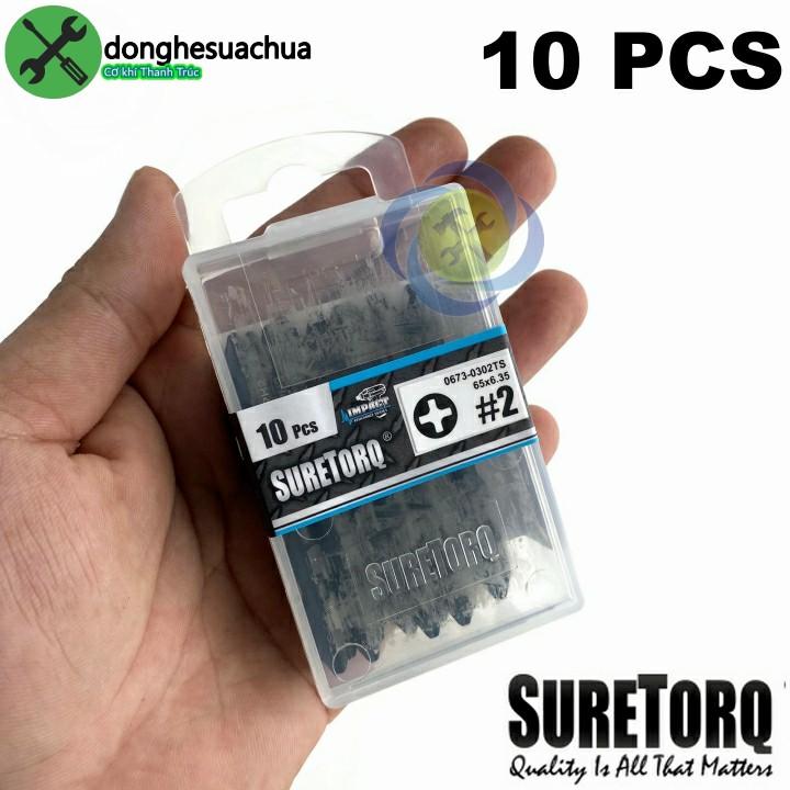 Đầu bắn vít SURETORQ 0673-0302TS 2 đầu bake PH2x65mm ( số lương 10 mũi )