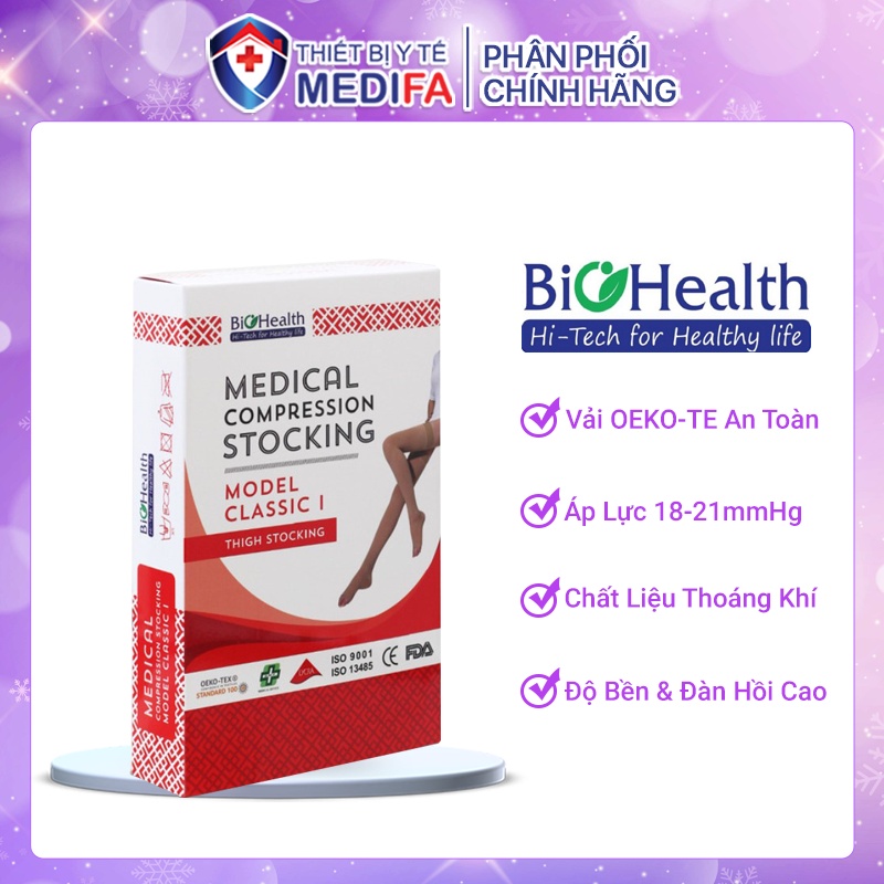 Vớ đùi y khoa BioHealth classic, vớ cấp độ 1