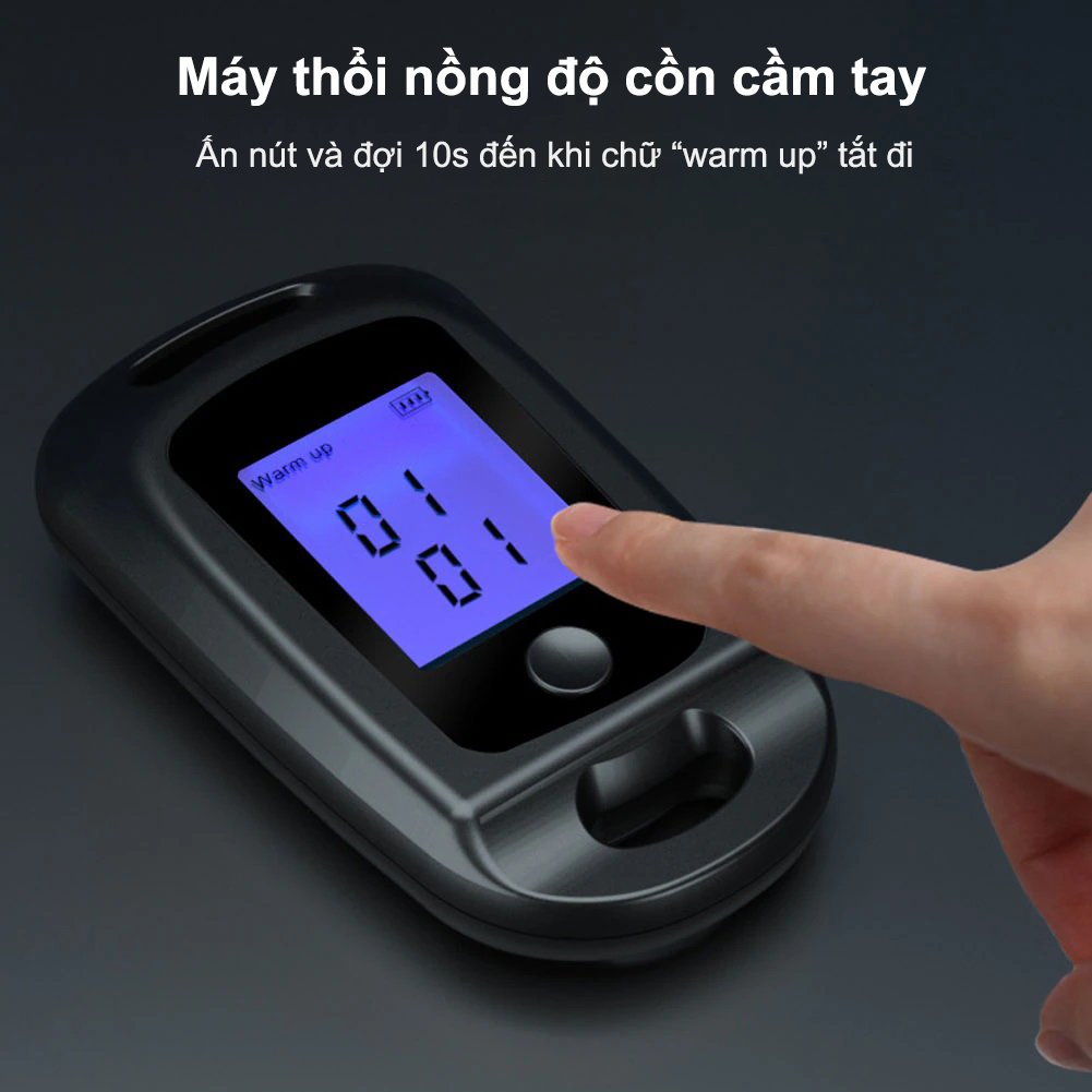 Máy Đo Nồng Độ Cồn - Kiêm Móc Khóa Oto - Độ Chính Xác Tuyệt Đối - Bảo Hành 12 Tháng