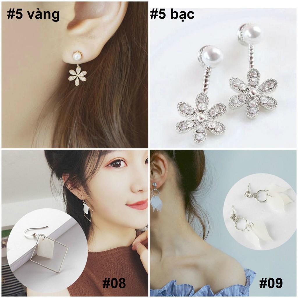 Bông tai tòn ten hình học