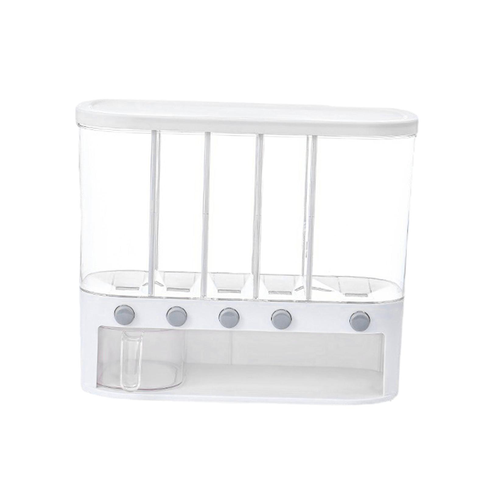 Grain Dispenser Cereal Dispenser Bucket Transparent Dry Food Dispenser for Home Soybean