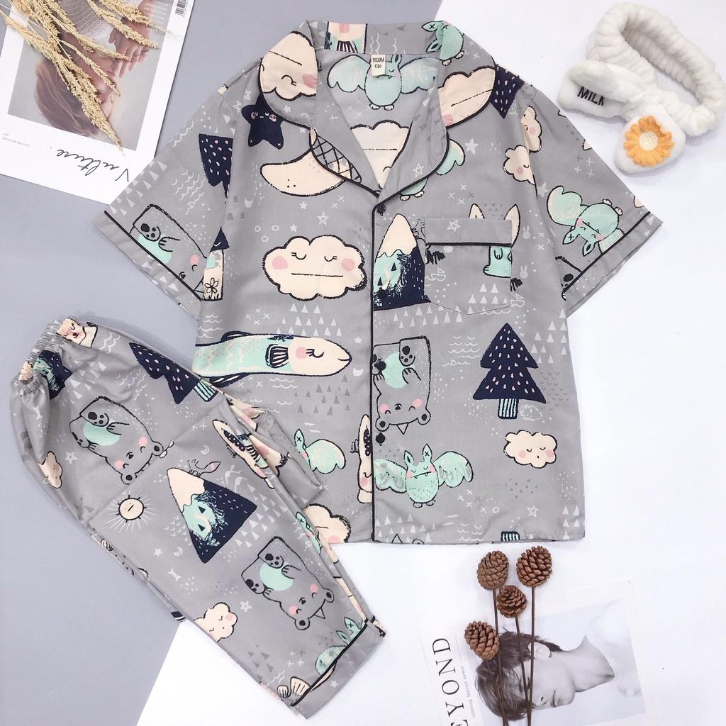 Bộ Đồ Ngủ Pijama Tay Ngắn Quần Dài-Kate Thái Loại 1